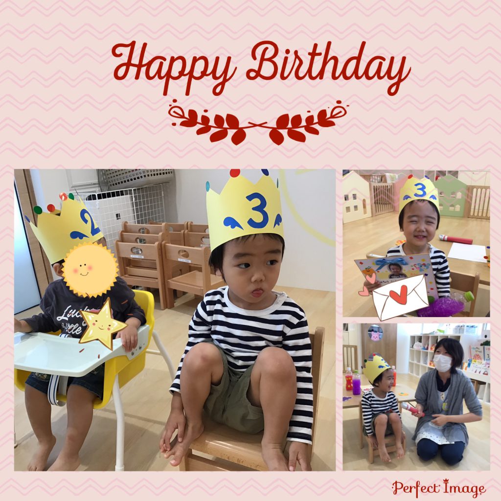 誕生日の園児